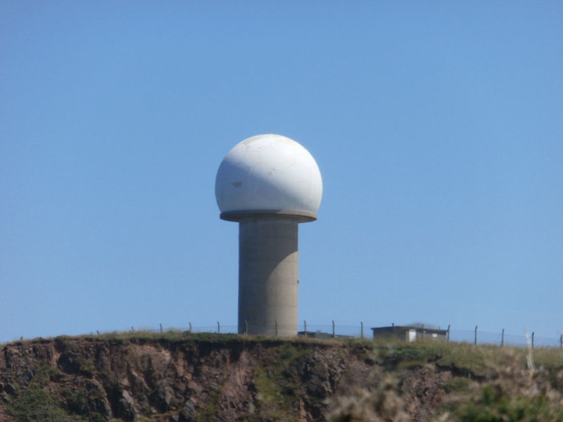 The radar station on the headland