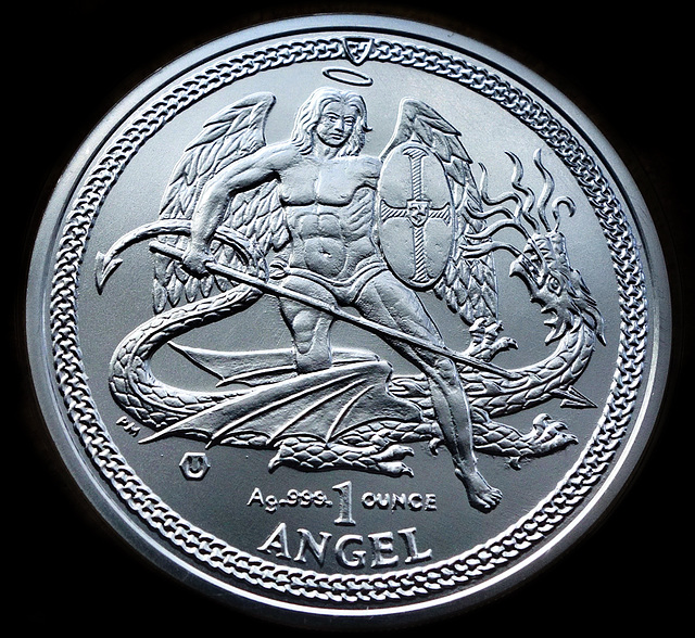 Isle of Man Silver Angel coin.