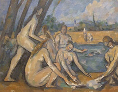 Detail of The Large Bathers by Cezanne in the Philadelphia Museum of Art, January 2012