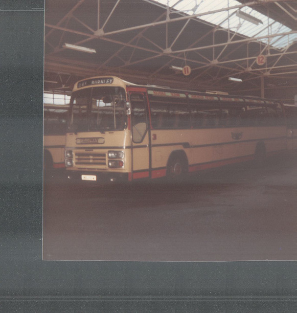 Yelloway MRJ 101W in Rochdale - Nov 1983 Yelloway MRJ 101W in Rochdale - Nov 1983