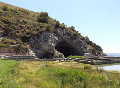 The Exterior of the Grotto in the Villa of Tiberius in Sperlonga, July 2012