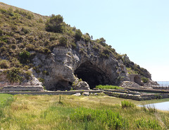 The Exterior of the Grotto in the Villa of Tiberius in Sperlonga, July 2012