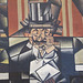 Detail of Man in a Cafe by Juan Gris in the Philadelphia Museum of Art, January 2012