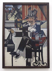 Man in a Cafe by Juan Gris in the Philadelphia Museum of Art, January 2012