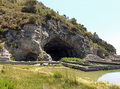 The Exterior of the Grotto in the Villa of Tiberius in Sperlonga, July 2012