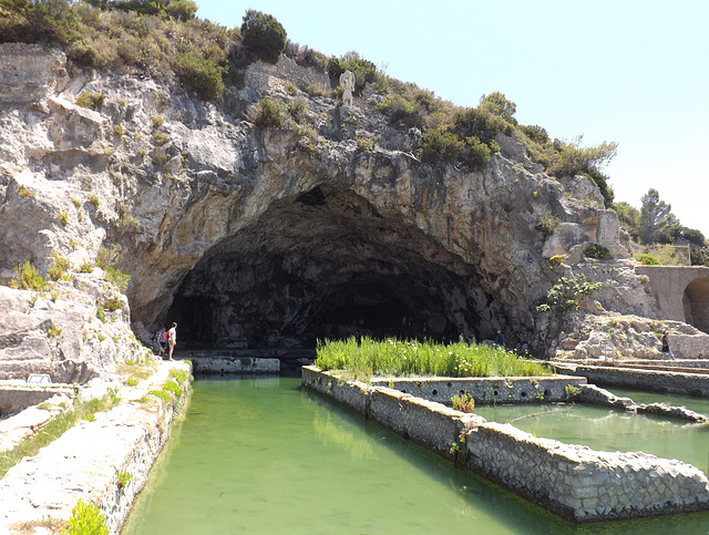 The Exterior of the Grotto in the Villa of Tiberius in Sperlonga, July 2012