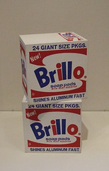 Brillo Boxes by Warhol in the Philadelphia Museum of Art, January 2012