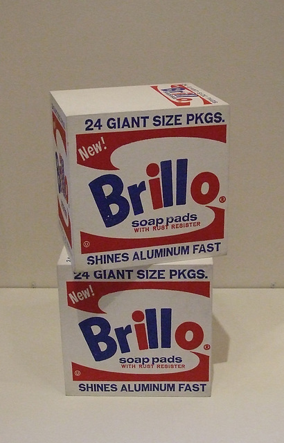 Brillo Boxes by Warhol in the Philadelphia Museum of Art, January 2012