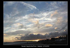 Sunset beyond the Prom - Seaford - 27.6.2014