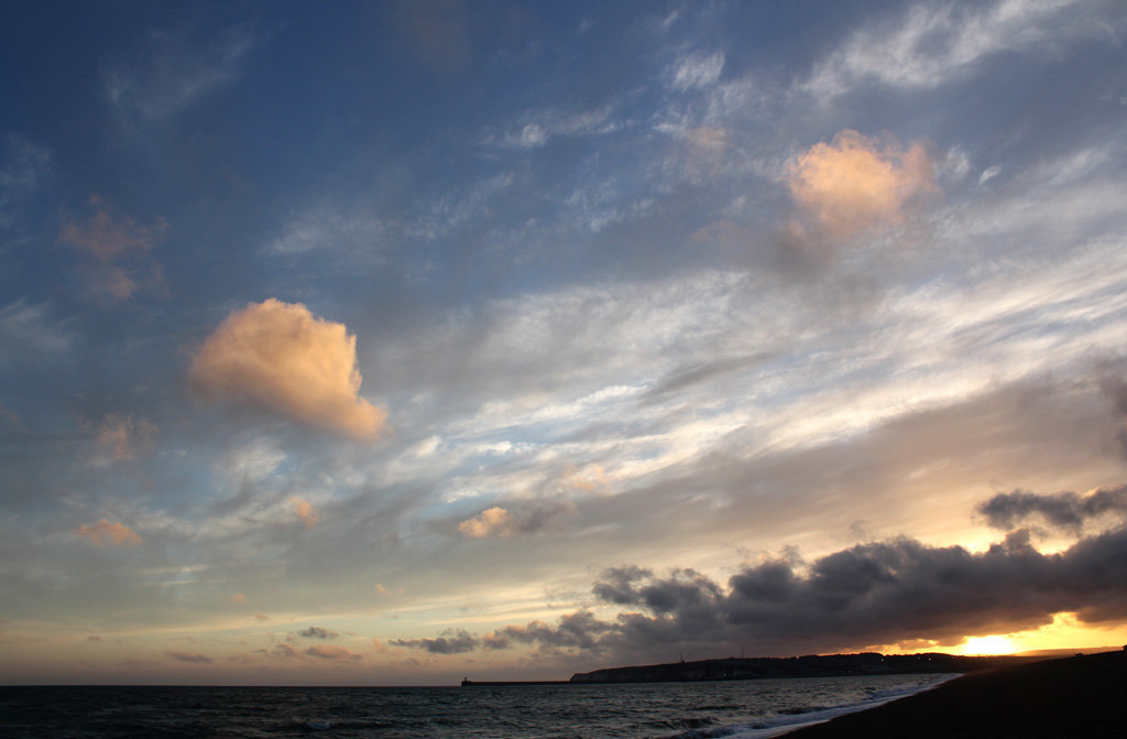 Sunset over Newhaven - Seaford Bay - 27.6.2014 c