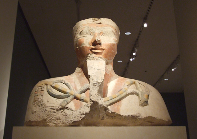 Head and Shoulders from an Osiride Statue in the Metropolitan Museum of Art, November 2010