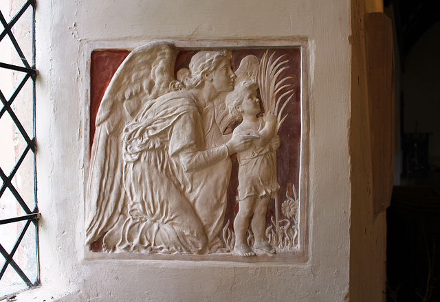 Relief by Margaret Rope, Blaxhall Church, Suffolk