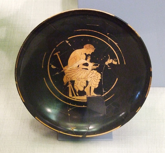 Fragmentary Red-Figure Kylix Attributed to Onesimos in the Princeton University Art Museum, July 2011