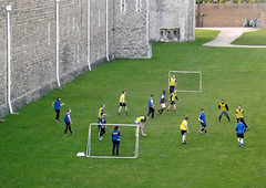 Soccer Game at the Tower of London, April 2013