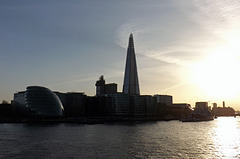 View of the South Bank from Tower Bridge, April 2013