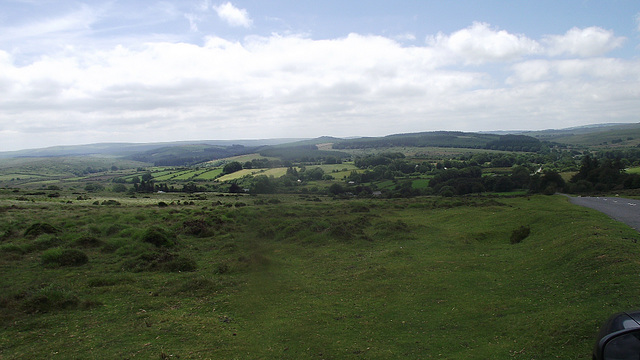 Around the top of Dartmoor