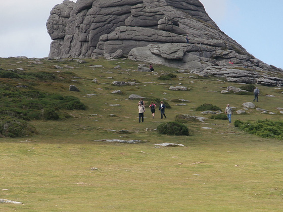 Haytor - you can just see Mickey on the right