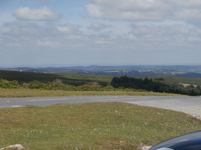 View from Haytor towards the south coast of Devon