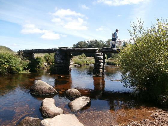 One of the extremely old bridges - made up of slabs of granite.