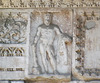 Detail of Hercules on The Arch of the Argentarii in Rome, July 2012