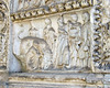 Detail of The Arch of the Argentarii in Rome, July 2012