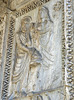 Detail of The Arch of the Argentarii in Rome, July 2012