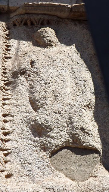 Detail of The Arch of the Argentarii in Rome, July 2012