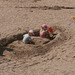 Mum and Dad were busy making this sand boat today