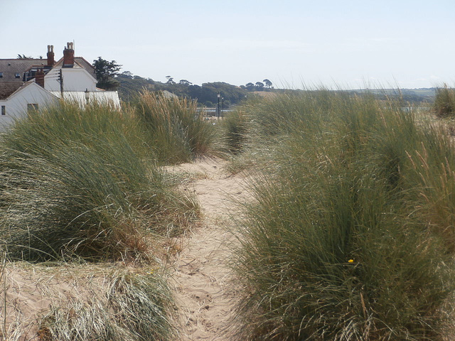 The dunes were lovely and sheltered