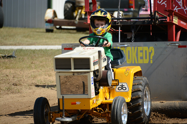 They start tractor pulling when they're young, too