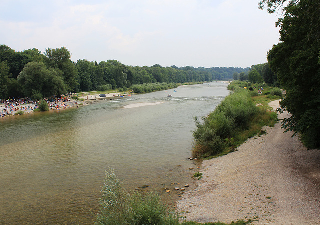 Die Isar in München