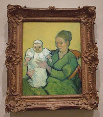 Portrait Madame Roulin and Baby by Van Gogh in the Philadelphia Museum of Art, January 2012