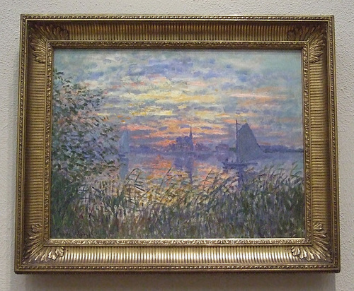 Marine View with a Sunset by Monet in the Philadelphia Museum of Art, January 2012