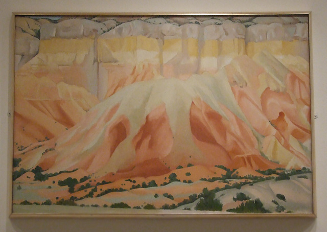 Red and Yellow Cliffs by Georgia O'Keeffe in the Metropolitan Museum of Art, January 2011