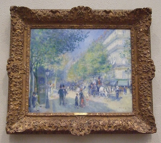The Grands Boulevards by Renoir in the Philadelphia Museum of Art, January 2012