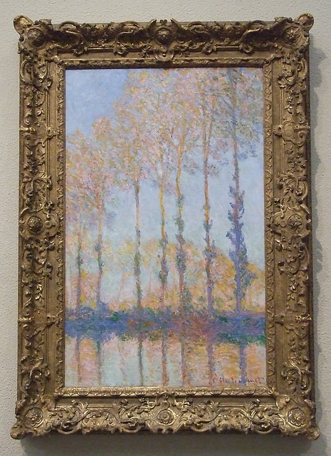 Poplars on the Bank of the Epte River by Monet in the Philadelphia Museum of Art, January 2012