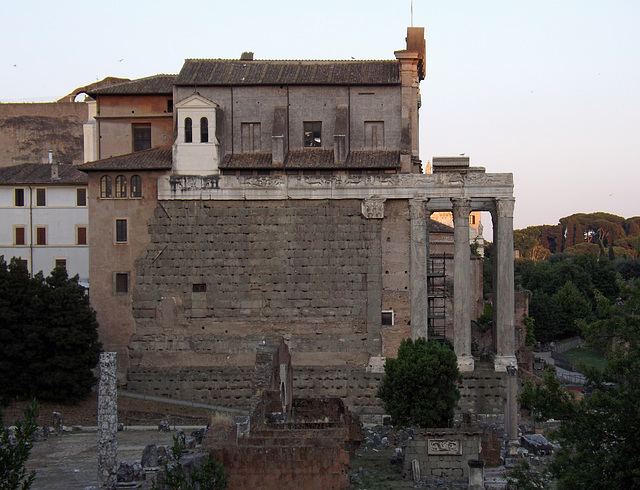 The Temple of Antoninus and Faustina in the Forum Romanum, June 2013