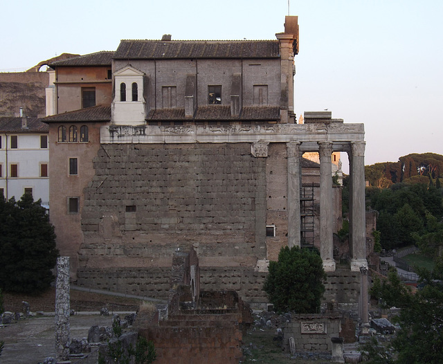 The Temple of Antoninus and Faustina in the Forum Romanum, June 2013