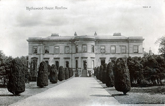 Blythswood House, Renfrewshire (Demolished)