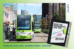 Beware the trams - Croydon - 27.8.2013