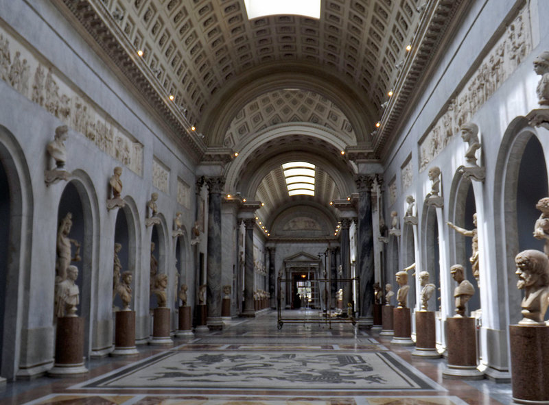 The Braccio Nuovo in the Vatican Museum, July 2012