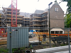 Building work on the Anatomy building