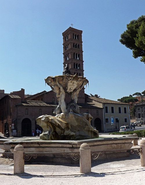 Fountain Across from Santa Maria in Cosmedin in Rome, June 2012