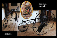 Cast Iron tricycle - Lewes Gallery - Anne of Cleves' House - Lewes - 23.7.2014