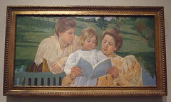 Family Group Reading by Mary Cassatt in the Philadelphia Museum of Art, January 2012