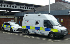 BTP Vehicles at Derby Station - 14 July 2014