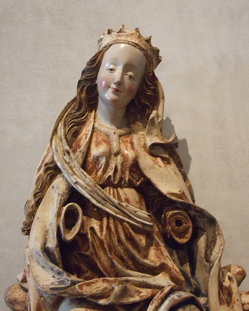 Detail of the Enthroned Virgin in the Cloisters, April 2012