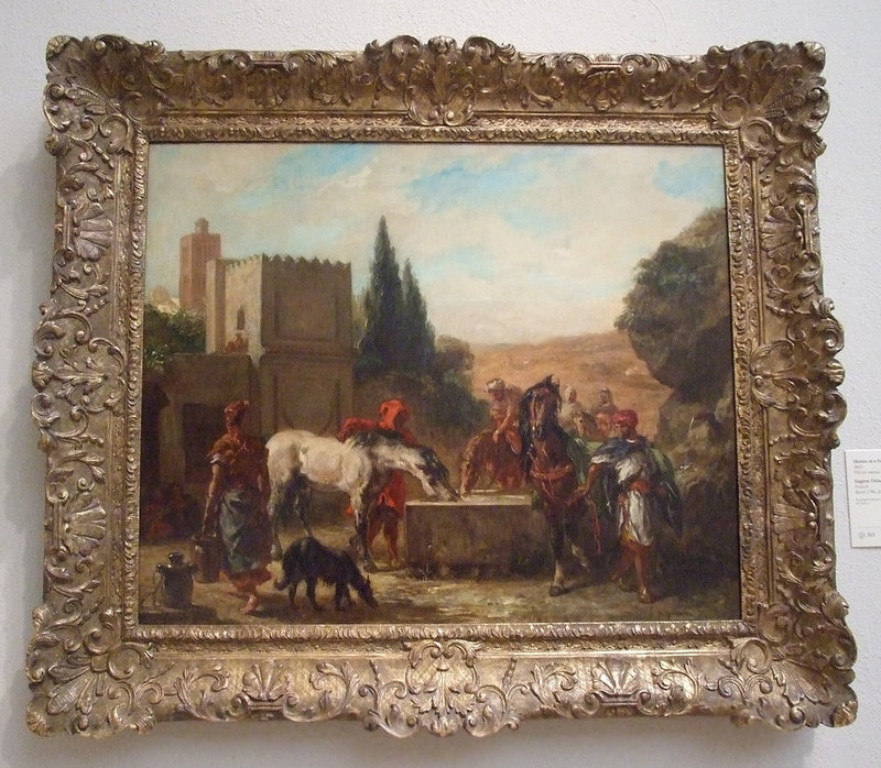 Horses at a Fountain by Delacroix in the Philadelphia Museum of Art, August 2009