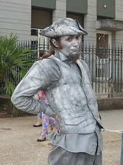 l'homme statue du festival