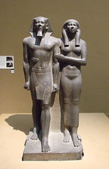 Mycerinus and Khamerernebty in the Boston Museum of Fine Arts, October 2009